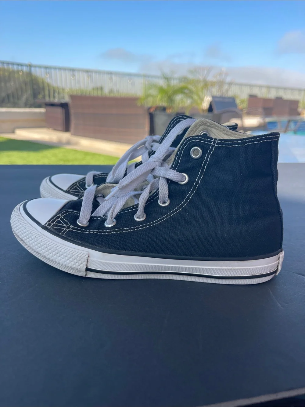 Converse Black & White Kids High Top Sneakers